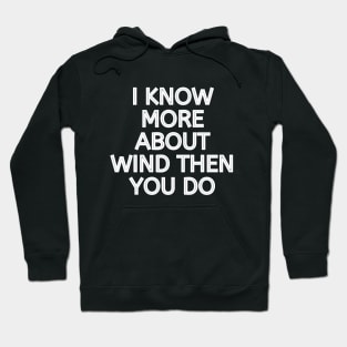 I Know More About Wind Than You Do Hoodie